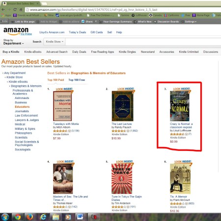 Number 3 Memoir Crazy is Normal Day 18